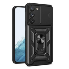 Hurtel Aizmugurējais vāciņš Hurtel  Hybrid Armor Camshield case for Samsung Galaxy S23 armored case with camera cover black