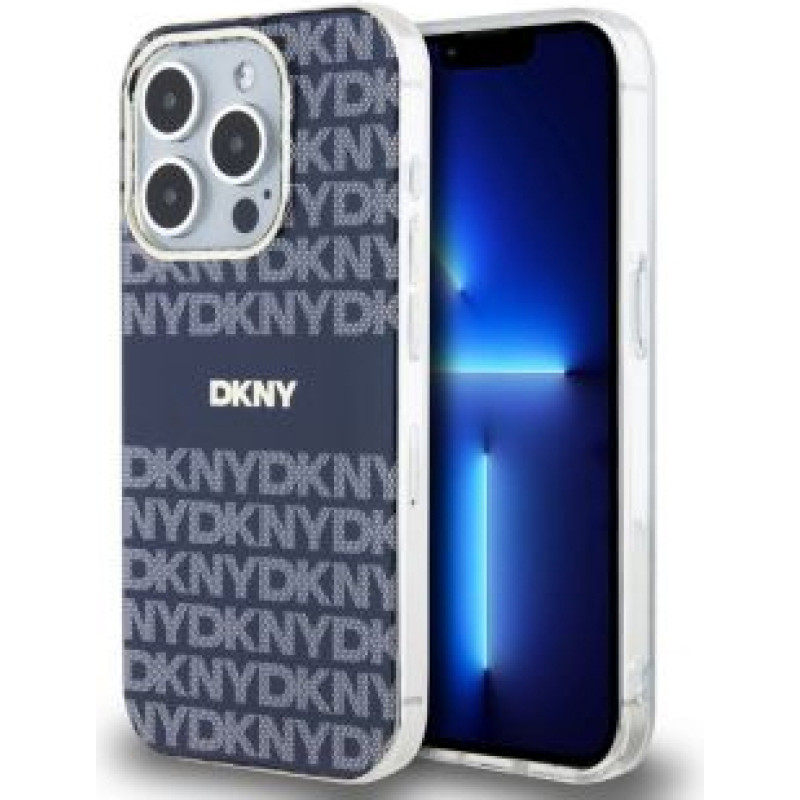 Dkny Aizmugurējais vāciņš DKNY - DKNY PC/TPU Repeat Pattern Tonal Stripe Magsafe Case for iPhone 13 Pro Blue