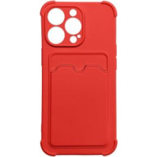 Hurtel Aizmugurējais vāciņš Hurtel  Card Armor Case Pouch Cover for iPhone 12 Pro Max Card Wallet Silicone Air Bag Armor Red