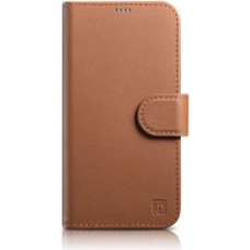 Icarer Aizmugurējais vāciņš iCarer  iCarer Wallet Case 2in1 Cover iPhone 14 Plus Anti-RFID Leather Flip Case Brown (WMI14220727-BN)