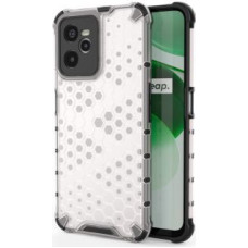 Hurtel Aizmugurējais vāciņš Hurtel  Honeycomb case armored cover with a gel frame Realme C35 transparent