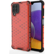 Hurtel Aizmugurējais vāciņš Hurtel  Honeycomb Case armor cover with TPU Bumper for Samsung Galaxy A22 4G red