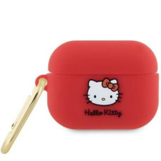 Hello Kitty Aizmugurējais vāciņš Hello Kitty  Hello Kitty HKAP23DKHSF Airpods Pro 2 (2022/2023) cover fuksja/fuschia Silicone 3D Kitty Head