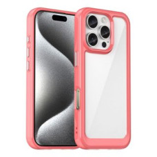 Hurtel Aizmugurējais vāciņš Hurtel  Outer Space Case with Gel Frame for iPhone 16 Pro - Red