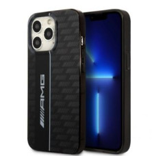 AMG Aizmugurējais vāciņš AMG - AMG Carbon Pattern Case for iPhone 13 Pro Black