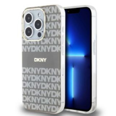 Dkny Aizmugurējais vāciņš DKNY - DKNY PC/TPU Repeat Pattern Tonal Stripe Magsafe Case for iPhone 15 Pro Beige