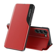 Hurtel Aizmugurējais vāciņš Hurtel  Eco Leather View Case case for Samsung Galaxy S23+ with a flip stand red