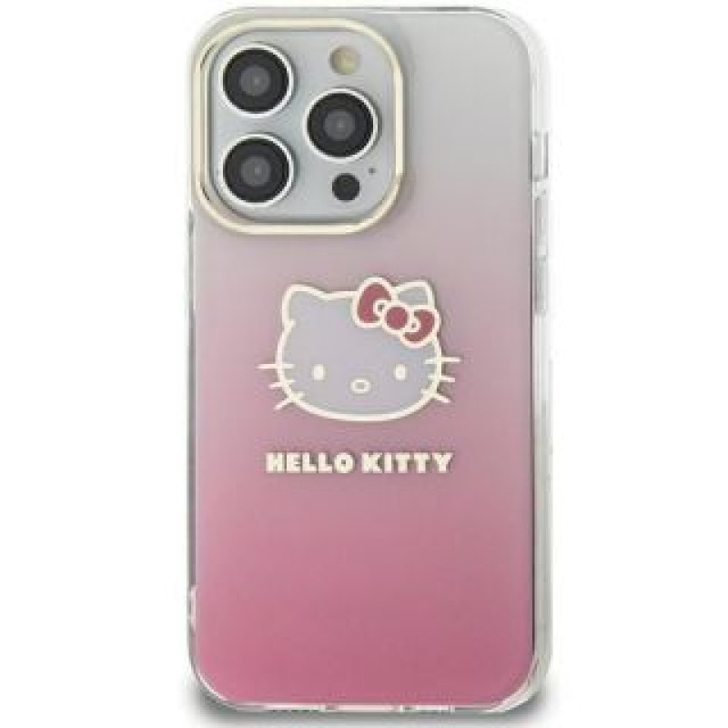 Hello Kitty Aizmugurējais vāciņš Hello Kitty  Hello Kitty HKHCSA55HDGKEP A55 A556 różowy/pink hardcase IML Gradient Electrop Kitty Head