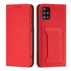 Hurtel Aizmugurējais vāciņš Hurtel  Magnet Card Case Case for Samsung Galaxy A13 5G Pouch Wallet Card Holder Red