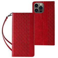 Hurtel Aizmugurējais vāciņš Hurtel  Magnet Strap Case for Samsung Galaxy S23+ Flip Wallet Mini Lanyard Stand red