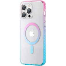 Kingxbar Aizmugurējais vāciņš Kingxbar  Kingxbar PQY Ice Crystal Series magnetic case for iPhone 14 Plus MagSafe pink and blue