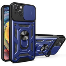 Hurtel Aizmugurējais vāciņš Hurtel  Hybrid Armor Camshield case for iPhone 14 Plus armored case with camera cover blue