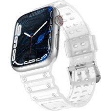 Hurtel Aizmugurējais vāciņš Hurtel  Strap Triple Protection Apple Watch SE Band, 9, 8, 7, 6, 5, 4, 3, 2, 1 (41, 40, 38 mm) Band Bracelet Transparent