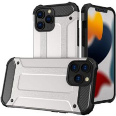 Hurtel Aizmugurējais vāciņš Hurtel  Hybrid Armor Case Tough Rugged Cover for iPhone 13 Pro silver