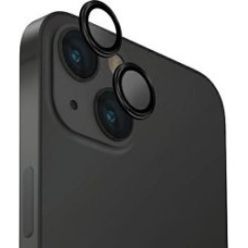 Uniq Cits mobilo telefonu aksesuārs UNIQ  Uniq Optix Glass Aluminum Camera Lens Protector for iPhone 15 / 15 Plus Camera Lens with Applicator - Black