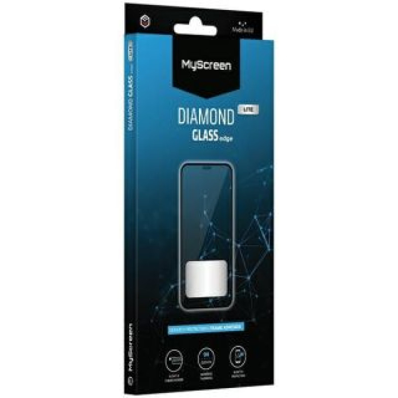 Myscreen Protector Aizsargstikls MyScreen Protector  MS Diamond Glass Edge Lite FG iPhone 7 /8/SE 2020 / SE 2022 czarny/black Full Glue