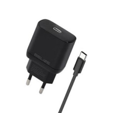 Beline Adapteris Beline  Beline Ład. siec. 1x USB-C 25W + kabel USB-C czarna /black PD 3.0  BLNCB25C GaN