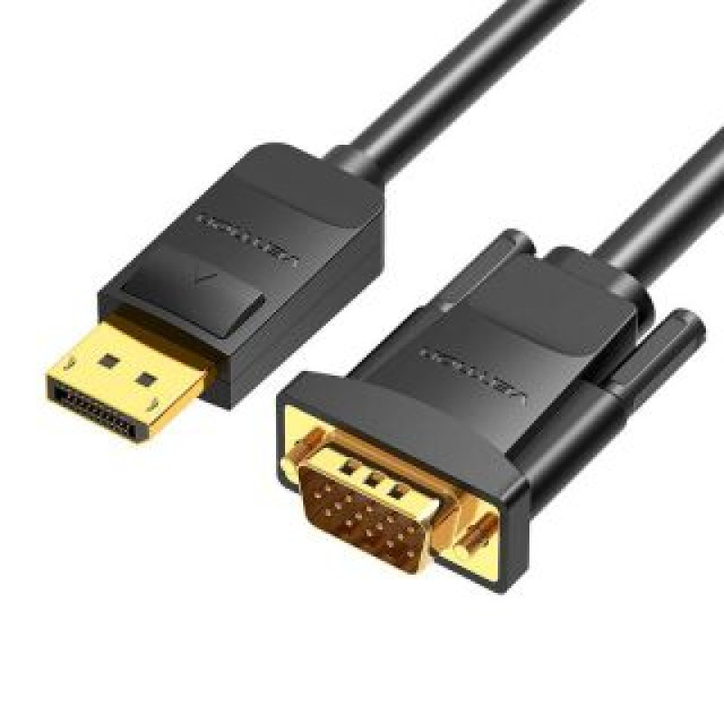 Vention Parveidotājs Vention  DisplayPort to VGA Cable Vention HBLBI 3m, 1080P 60Hz(Black)