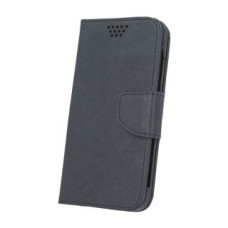 Greengo Maciņš universāla grāmata GreenGo Universal Smart Fancy Silicon case 4,5 Black