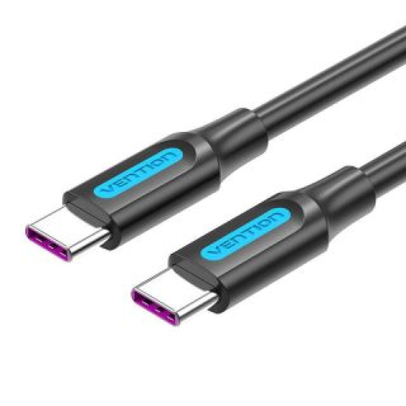 Vention Kabelis Vention  USB-C 2.0 Cable Vention COTBG 5A, PD 100W, 1.5m Black PVC