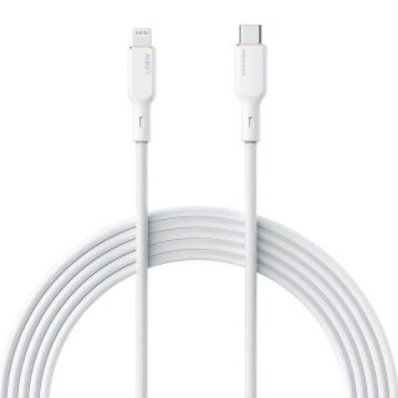 Aukey Kabelis Aukey  USB-C to Lightning Cable Aukey CB-SCL1, 27W, 1m (white)