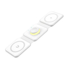 Essager Bezvadu lādētājs Essager  Magnetic wireless charger, Essager, EWXCX3-NMC02, 3w1, 15W (white)