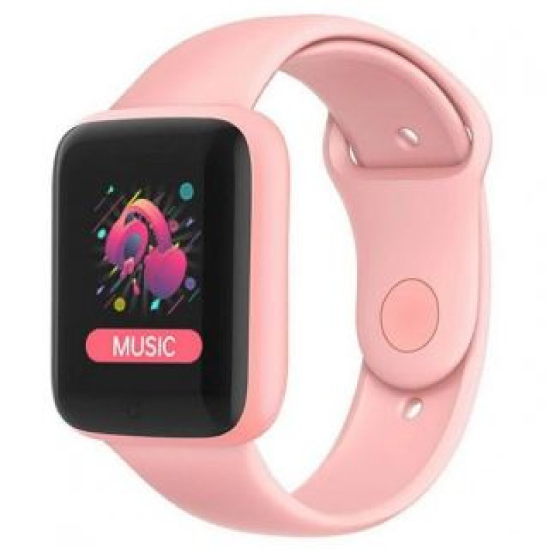 Iwear Fitnesa aproce iWear  M7 Smart&Fit Watch with Full Touch 1.3'' IPS Media control / HR / Blood pressure / Socia Pink