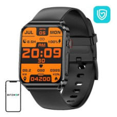 Blitzwolf Viedpulksteni BlitzWolf  BlitzWolf BW-HL6 smartwatch (black silicone)