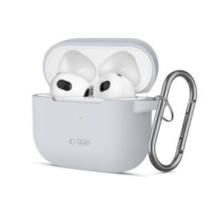 Tech-Protect Cits mobilo telefonu aksesuārs Tech-Protect  Tech-Protect Silicone Hook Case for Apple AirPods 3 - Gray