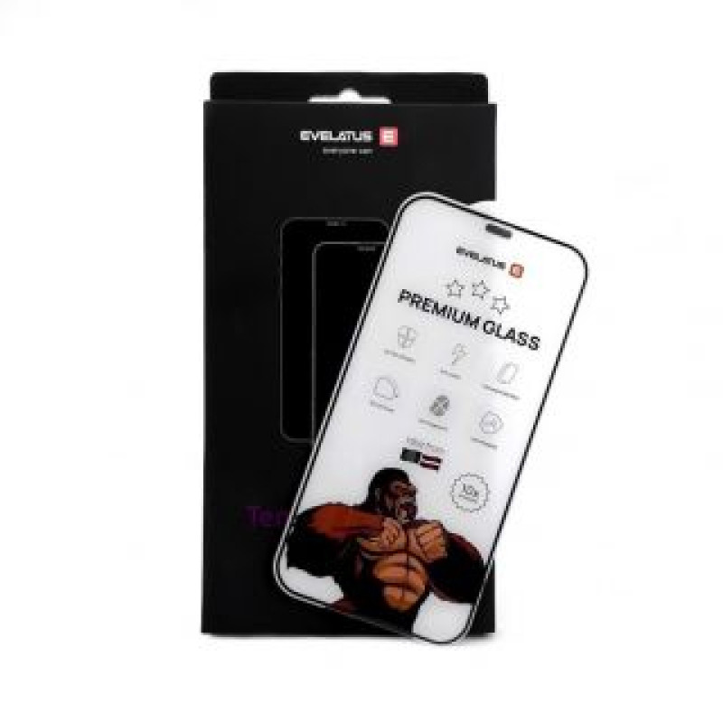 Evelatus Aizsargstikls Evelatus Samsung Galaxy S24 FE Corning Gorilla Glass Anti-Static 3D Full Cover 10X Stronger