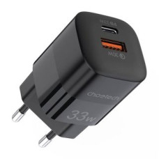 Choetech Adapteris Choetech  Wall charger Choetech PD5006 30W, A+C dual port (black)