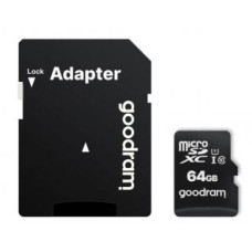 Goodram Atmiņas kartes Goodram  Memory card Goodram microSD 64GB (M1AA-0640R12)