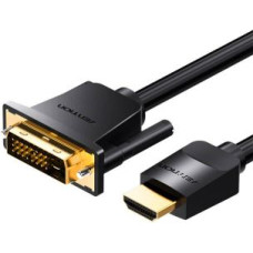 Vention Parveidotājs Vention  Kabel HDMI do DVI (24+1) Vention ABFBJ 5m, 4K 60Hz/ 1080P 60Hz (Czarny)