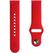 Evelatus Siksniņa Evelatus  22mm Silicone Loop Watch Straps (S/M 110mm) Red