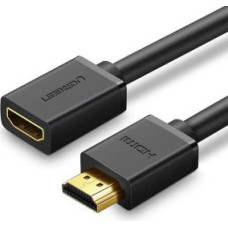 Ugreen Kabelis Ugreen  Ugreen cable cord adapter plug HDMI extension cable (female) - HDMI (male) 4K 10.2 Gbps 340 Mhz audio ethernet 0.5 m black (HD107 10140)