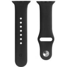 Evelatus Siksniņa Evelatus  Apple Watch 42/44/45mm Silicone Loop Watch Straps (140mm M/L) Black