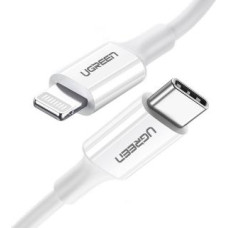 Ugreen Kabelis Ugreen  Ugreen US171 Lightning - USB-C MFi PD cable 20W 3A 480Mb/s 0.5m - white