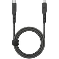 Energea Kabelis ENERGEA  ENERGEA kabel Flow USB-C - Lightning C94 MFI 1.5m czarny/black 60W 3A PD Fast Charge