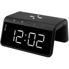 Evelatus Bezvadu lādētājs Evelatus  Evelatus Wireless Charging Clock WCC01BK Black