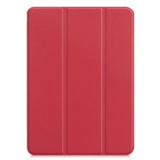 Ilike Maciņš grāmata iLike  Galaxy Tab S8 Plus 12.4 Tri-Fold Eco-Leather Stand Case Coral Pink