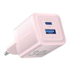 Vention Adapteris Vention  Wall charger, Vention, FEQP0-EU,  USB-C + USB- A,  30W/30W, GaN (pink)