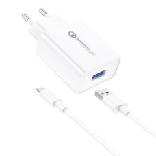 Foneng Adapteris Foneng  Foneng EU13 Wall Charger + USB to Lightning Cable, 3A (White)