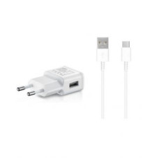 Samsung Adapteris Samsung - EP-TA200EWE + EP-DR140AWE Samsung 15W Travel Charger + USB-C Data Cable White (OOB Bulk)