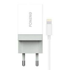 Foneng Adapteris Foneng  Charger Foneng 1x USB K210 + USB Lightning cable