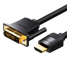 Vention Parveidotājs Vention  Kabel HDMI do DVI (24+1) Vention ABFBF 1m, 4K 60Hz/ 1080P 60Hz (Czarny)