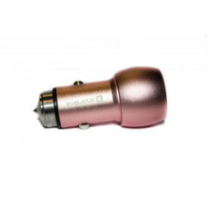 Evelatus Auto lādētāji Evelatus Universal Car Charger ECC01 PINK 2USB port 3.1A with stainless steel escape tool Pink