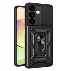 Hurtel Cits mobilo telefonu aksesuārs Hurtel  Hybrid Armor Camshield Case for Xiaomi POCO C65 / Redmi 13C Armored Case with Camera Protector - Black