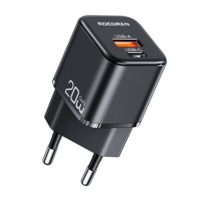 Rocoren Adapteris Rocoren  Wall charger MiniGaN Rocoren USB-C, USB, 20W (black)