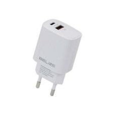 Beline Adapteris Beline  Beline Ład. siec. 1x USB-C + 1x USB 20W biała /white (only head) PD 3.0 + QC 3.0  BLN2CW20