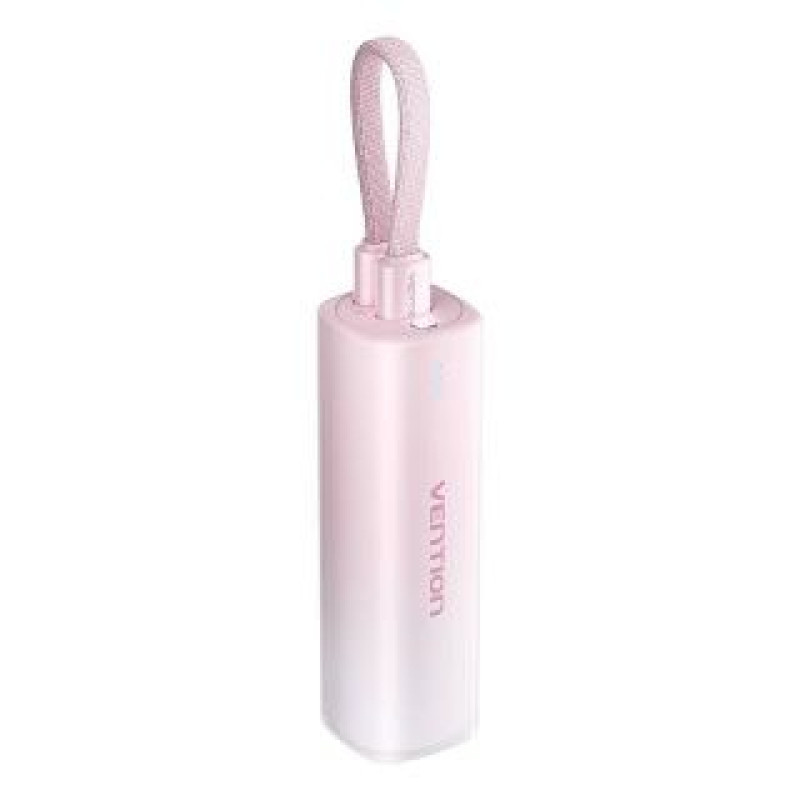 Vention Ārējais akumulators Vention  Powerbank 5000mAh Vention FHWR0 20W + USB-C to lightning cable (pink)